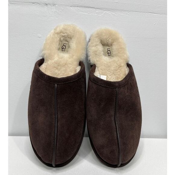 UGG Men’s Brown Suede Scuff Slippers / Size-13